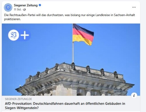 Deutschlandfahne auf öffentlichen Gebäuden